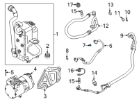 OEM BMW Gasket Ring Diagram - 64-53-9-284-018