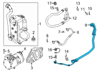 OEM BMW X3 REFRIGERANT LINE, DUAL LINE Diagram - 64-53-9-354-538