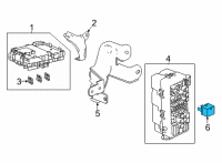 OEM Honda Civic Relay Assembly, Power (Micro Iso) Diagram - 39794-TBA-A01