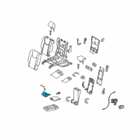 OEM 2012 Lexus RX450h Cup Holder Assembly Diagram - 66990-48140-A1