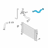 OEM Hyundai Elantra Hose Assembly-Radiator, Upper Diagram - 25414-F2100