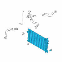 OEM 2019 Hyundai Elantra GT Radiator Assembly Diagram - 25310-F2100