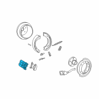 OEM 2002 Mercury Mountaineer Caliper Diagram - 2C5Z-2553-AA