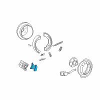 OEM 2004 Lincoln Aviator Rear Pads Diagram - 4U2Z-2V200-B