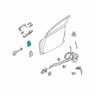 OEM 2009 Nissan Versa Hinge Assy-Rear Door Diagram - 82421-ED01A