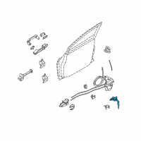 OEM 2007 Nissan Versa Cylinder Set - Door Lock, Passenger Side Diagram - H0601-EL00B