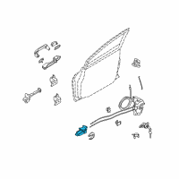 OEM 2009 Nissan Versa Handle, Inside Diagram - 80670-9EL0A