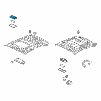OEM Honda Civic Base (Clear Gray) Diagram - 34254-T2A-023ZF