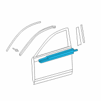OEM 2014 Toyota Camry Belt Molding Diagram - 75720-06130