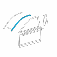 OEM 2015 Toyota Camry Upper Molding Diagram - 75754-06080