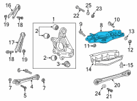 OEM 2021 Cadillac CT5 Lower Control Arm Diagram - 84522114