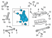 OEM Cadillac CT4 Knuckle Diagram - 84728703