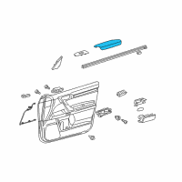 OEM 2020 Lexus GX460 Front Door Armrest Assembly Diagram - 74210-60280-A2