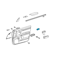 OEM 2016 Lexus GX460 Master Switch Assembly Diagram - 84040-60150