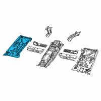 OEM 2019 Jeep Compass Pan-Front Floor Diagram - 68358136AA