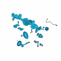 OEM Jeep Commander Axle-Service Rear Diagram - 5135812AE