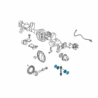 OEM Jeep Commander Gear Kit-Center Differential Diagram - 4883087AD