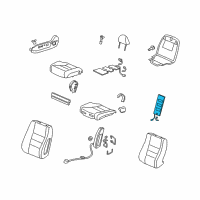 OEM 2010 Honda Accord Heater, Left Front Seat-Back Diagram - 81524-TA0-A71