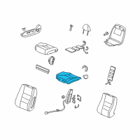 OEM 2012 Honda Crosstour Pad, Right Front Seat Cushion Diagram - 81137-TA0-A71