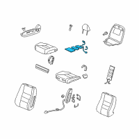 OEM 2012 Honda Accord Heater, Front Cushion Diagram - 81134-TA0-A71