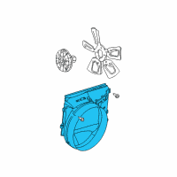 OEM Dodge Ram 1500 SHROUD-Fan SHROUD Diagram - 5072472AA