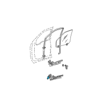 OEM 2003 Ford Excursion Regulator Assembly Diagram - 8C3Z-2523201-C