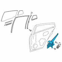 OEM 2020 Toyota Prius Window Regulator Diagram - 69803-47020