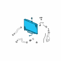 OEM 2011 Acura MDX Radiator (Denso) Diagram - 19010-RYE-A52