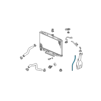 OEM 2009 Acura MDX Tube A, Reserve Tank Diagram - 19104-RYE-A00