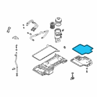 OEM 2000 BMW M5 Engine Oil Pan Gasket Lower Diagram - 11-13-1-407-532