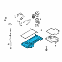 OEM 2000 BMW M5 Upper Oil Pan Diagram - 11-13-1-407-505