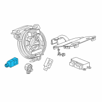 OEM 2018 Buick Regal Sportback Front Sensor Diagram - 13587740