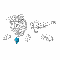 OEM GMC Acadia Side Sensor Diagram - 13583355