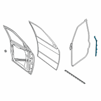 OEM 2010 Dodge Ram 3500 WEATHERSTRIP-A-Pillar Diagram - 55372709AB