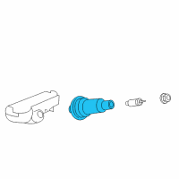 OEM Chevrolet Colorado TPMS Sensor Valve Assembly Diagram - 13598909