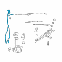 OEM 2014 Dodge Avenger Hose-Washer Reservoir Diagram - 68020521AA