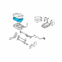 OEM 2004 Lexus RX330 Pad, Rear Seat Cushion, RH Diagram - 71611-0E010