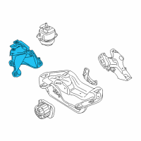 OEM BMW Engine Mount Bracket Right Diagram - 22-11-6-780-146