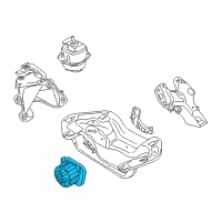 OEM 2012 BMW X5 Automatic Transmission Mount Diagram - 22-31-6-864-675