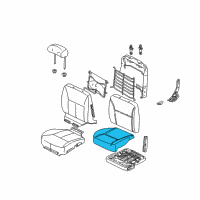 OEM 2001 Mercury Sable Lower Pad Diagram - YF1Z-54632A22-AC