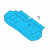 OEM 2014 Nissan Sentra Cushion Assembly Rear Seat Diagram - 88300-9AM5A