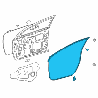 OEM Scion iM Door Weatherstrip Diagram - 67861-12A80