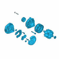 OEM Hyundai Santa Fe Sport Alternator Assembly Diagram - 37300-2G800