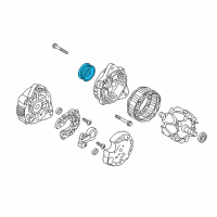 OEM Hyundai Santa Fe Sport Pulley-Generator Diagram - 37320-2G700