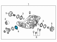 OEM Cadillac Front Seal Diagram - 84479771