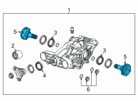 OEM Cadillac CT5 Shaft Diagram - 84537630