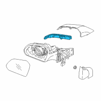 OEM 2017 Hyundai Sonata Lamp Assembly-Outside Mirror, RH Diagram - 87623-C1000