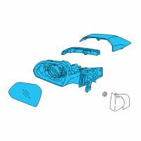 OEM Hyundai Sonata Mirror Assembly-Outside Rear View, RH Diagram - 87620-E6020