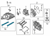 OEM Ram 1500 Classic Gasket-Intake Manifold Diagram - 68148135AA