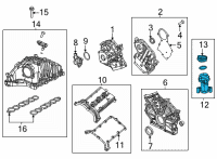 OEM Ram 1500 Tube-Oil Filler Diagram - 68490218AA